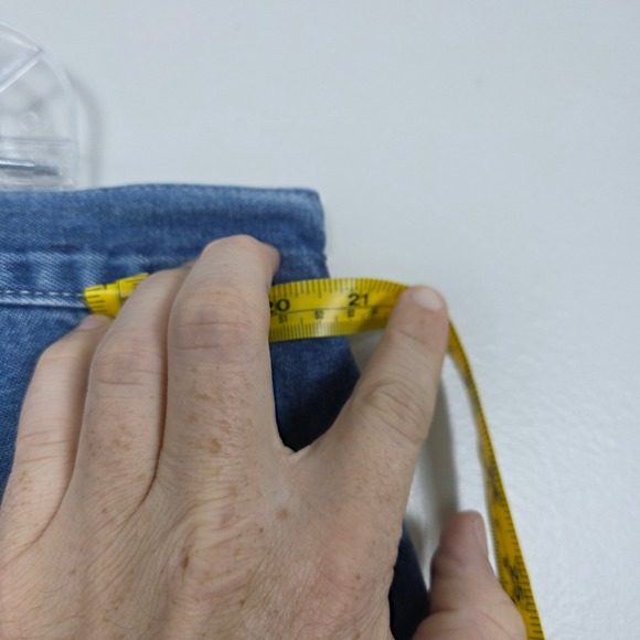 Carhartt Dungaree Fit Carpenter Jeans Mens 41x31 Blue Denim Work Pants 382-83 - Picture 9 of 10